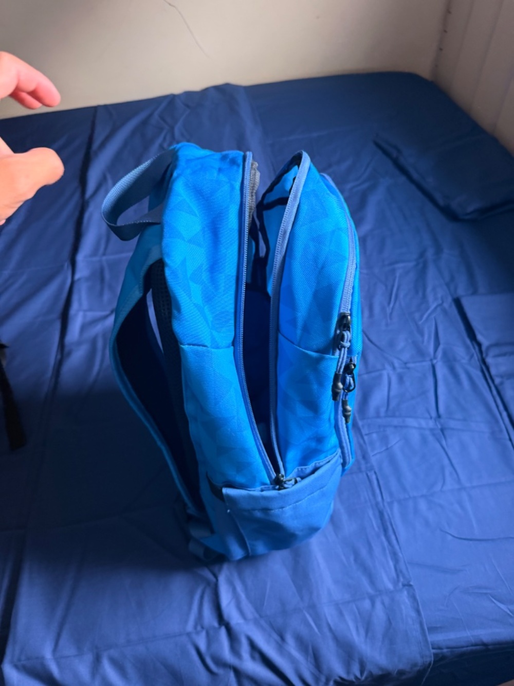 Fly Human Fly Blue Geometric Backpack - Picture 3 of 3